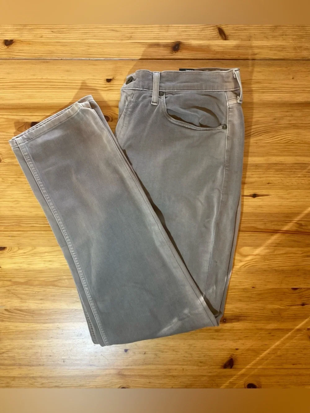PAIGE Men's Federal Slim Straight Jeans Vintage Woodland Tan Size 34